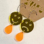 All Round Emotions Dangle Earrings with Hoops