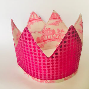 Dress Up Fabric Crowns - reversible & adjustable