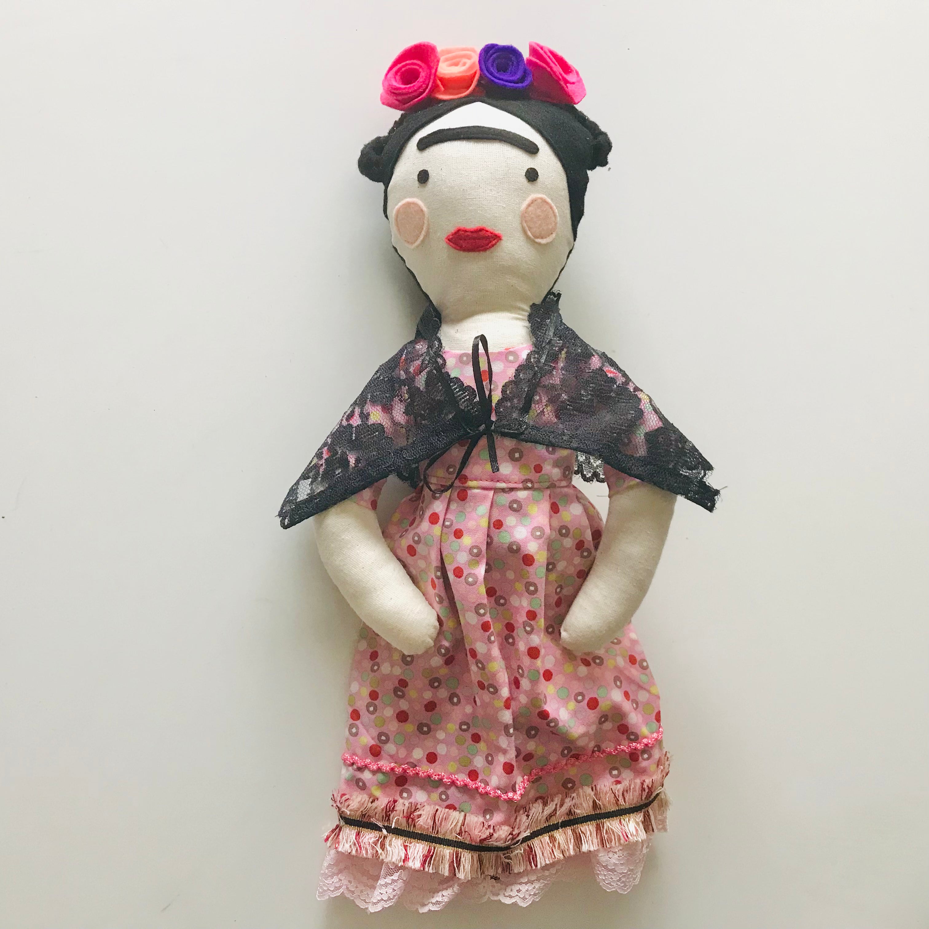 Frida Kahlo Cloth Doll