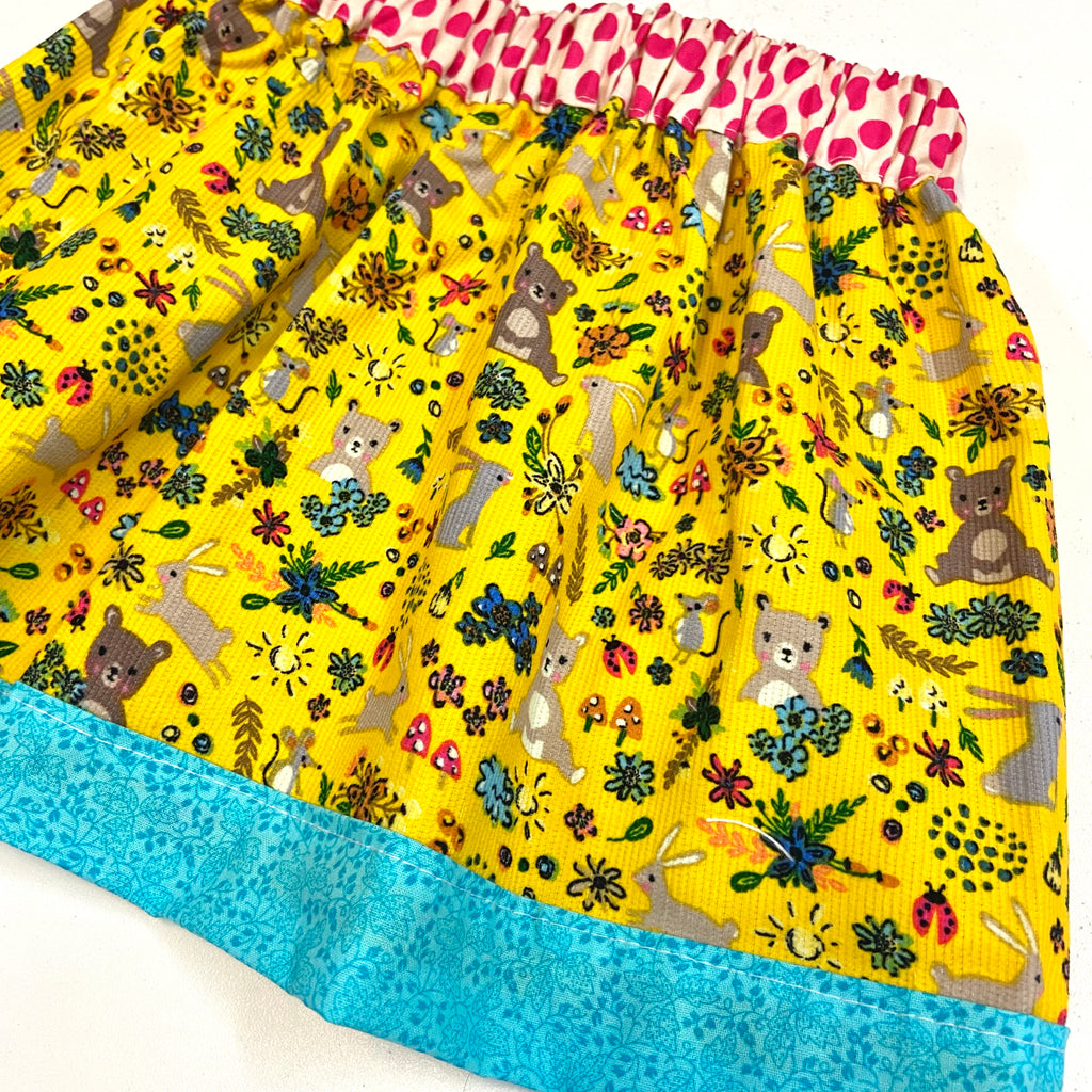 Cord Skirt - YELLOW FOREST