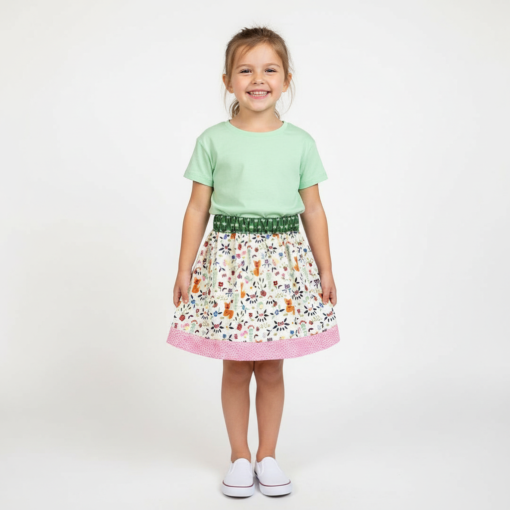 Cord Skirt - SNOW FOREST