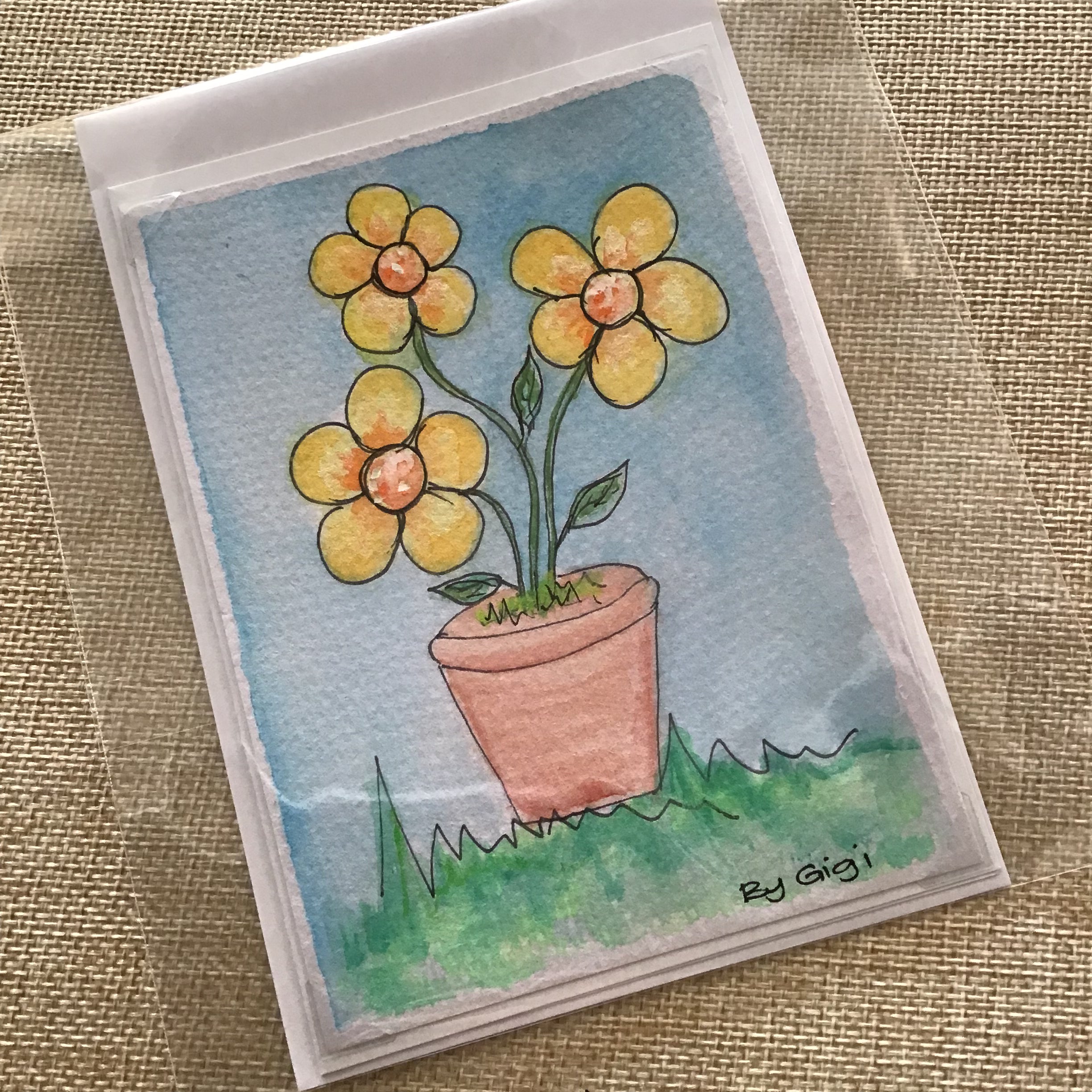 Hand Drawn Keepsake Artwork Greeting Cards