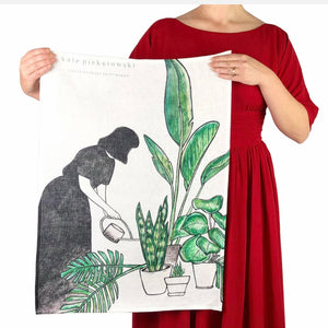 Original Art Print Linen Tea Towel