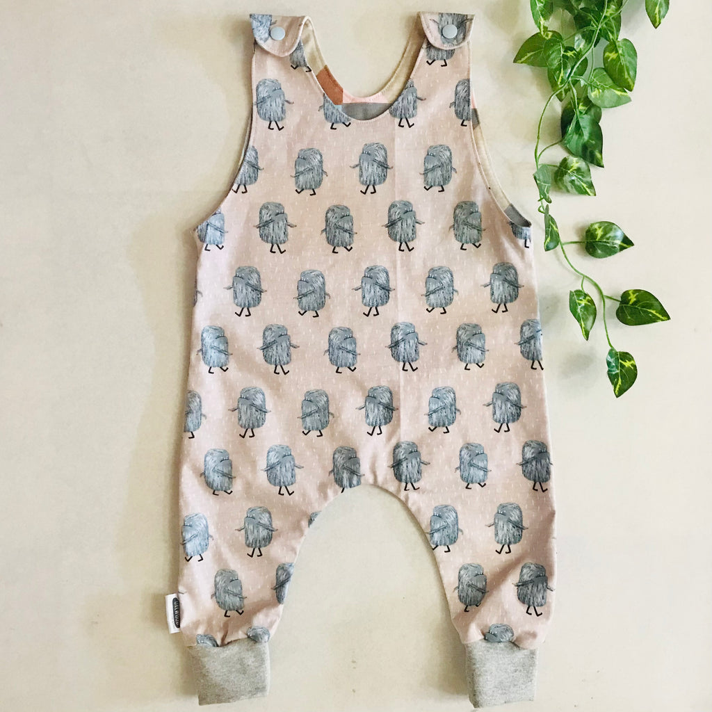 Baby Toddler Long Romper - Monster Stroll