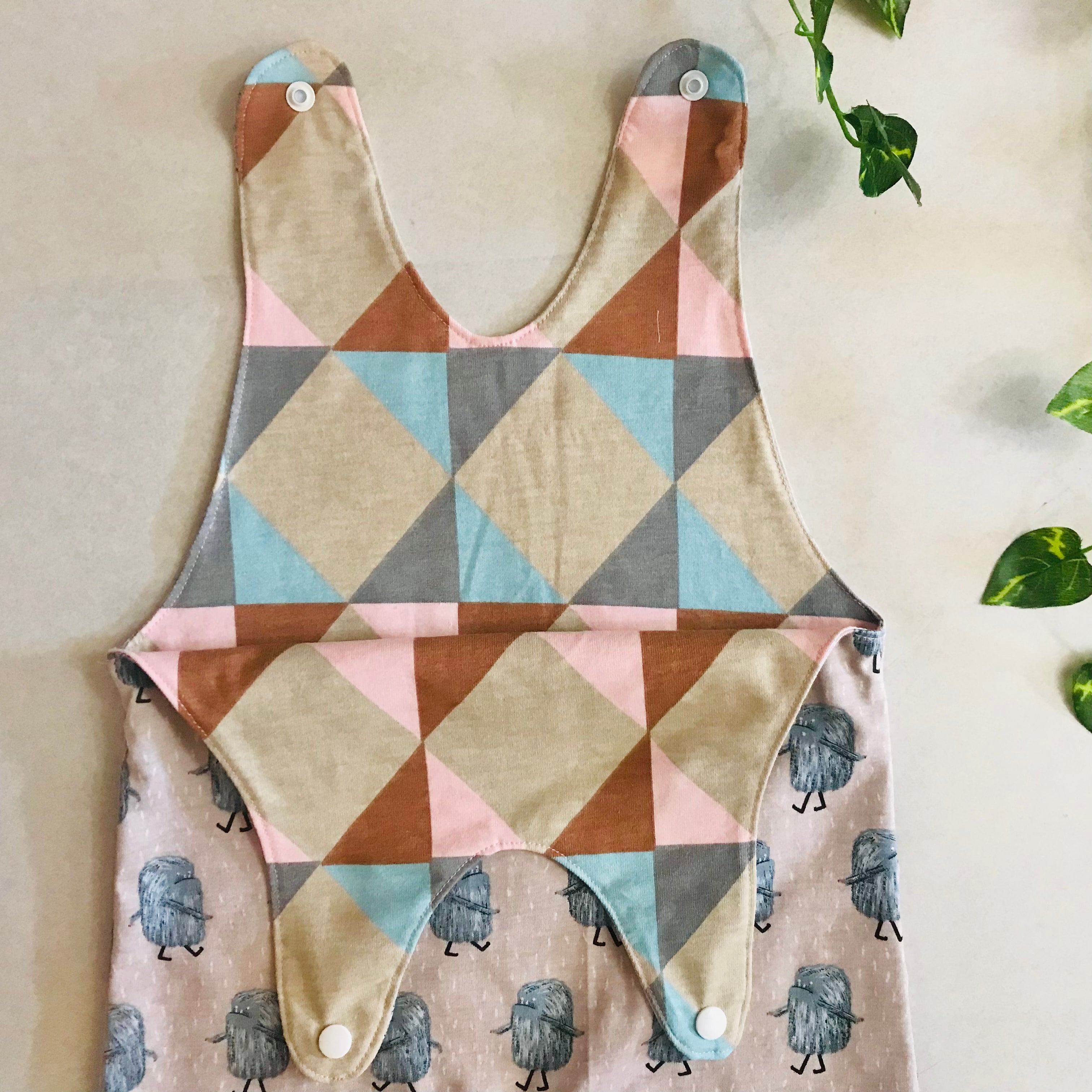 Baby Toddler Long Romper - Monster Stroll