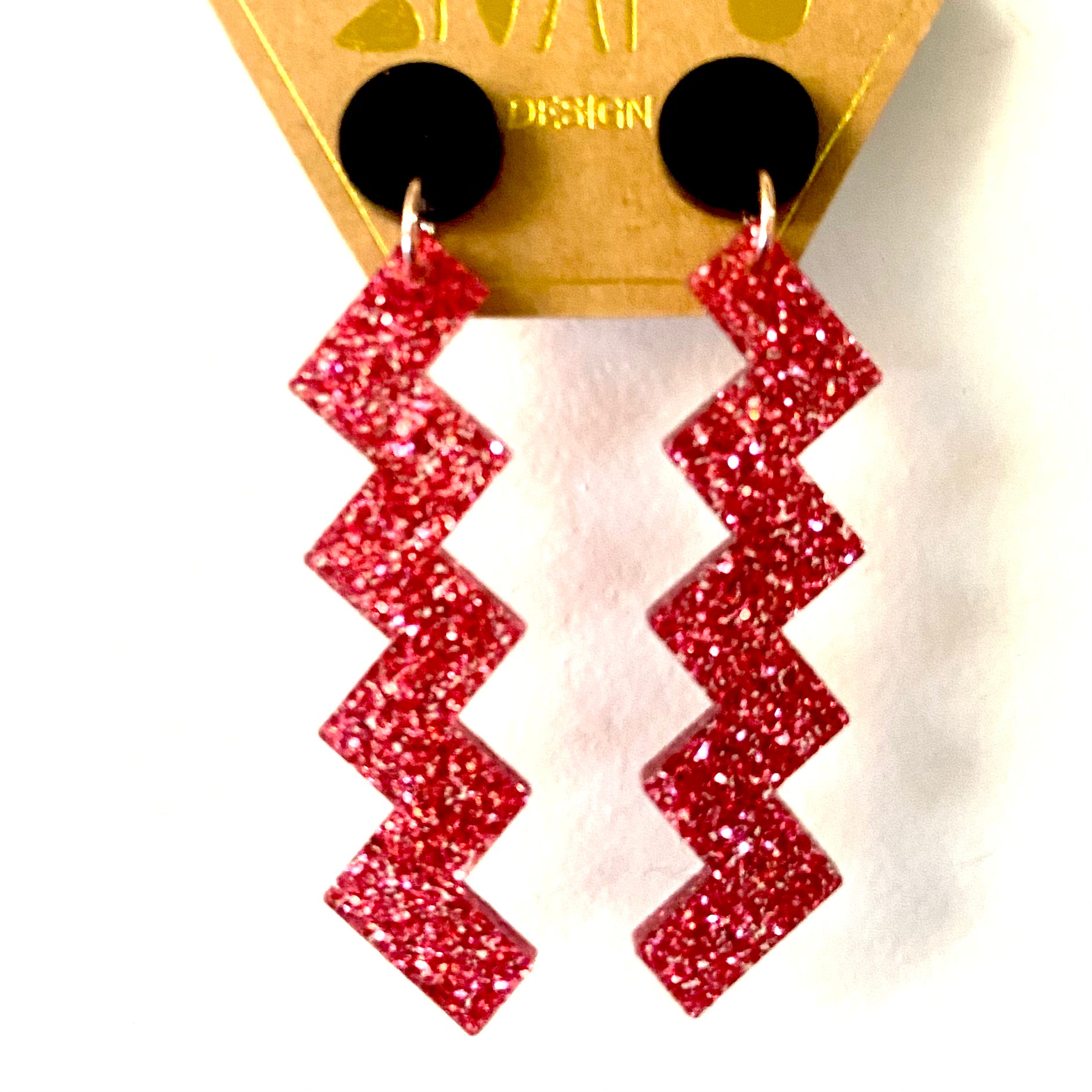 Zig Zag Dangle Earrings