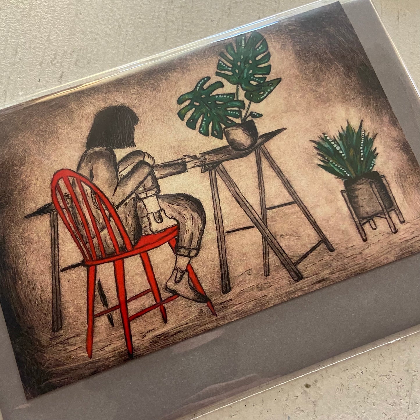 Original Art Print Blank Greeting Cards - individual