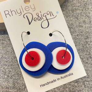 Westie Bullseye Statement Earrings