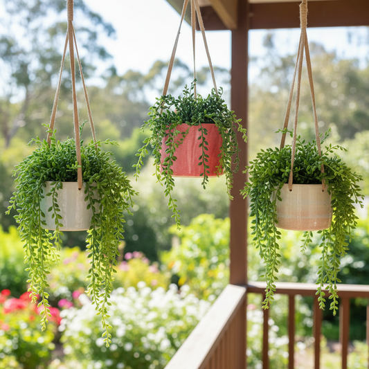 Ceramic Handthrown Hanging Planters