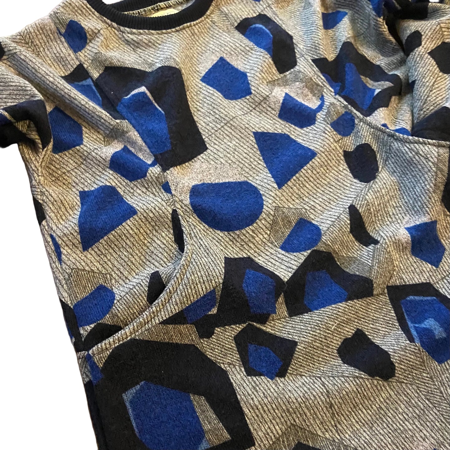 The Pocket Rocket Handmade Dress - Blue Geo