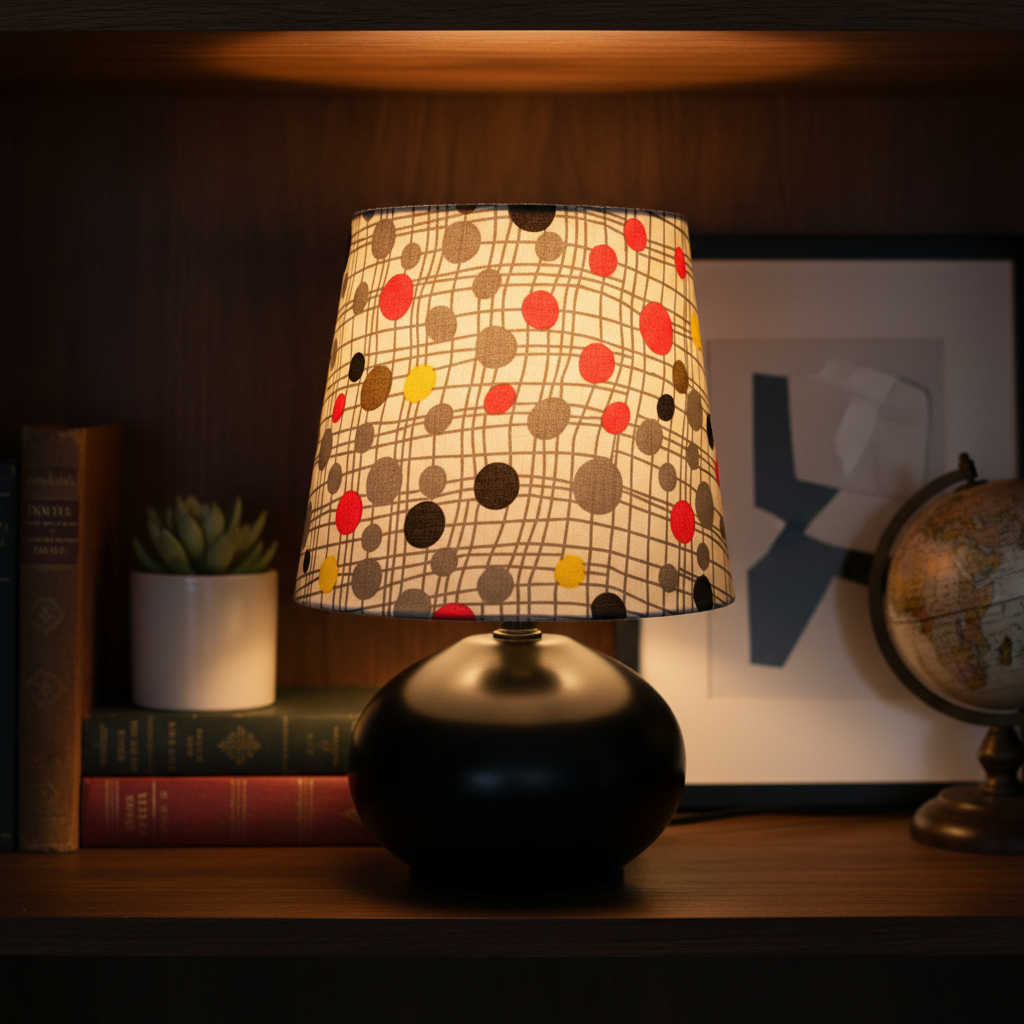 Custom Lamp Shade only - Retro Spot Grid