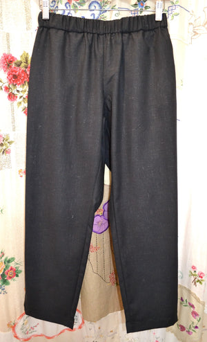 Women's Handmade Slider Pants - Black Marle