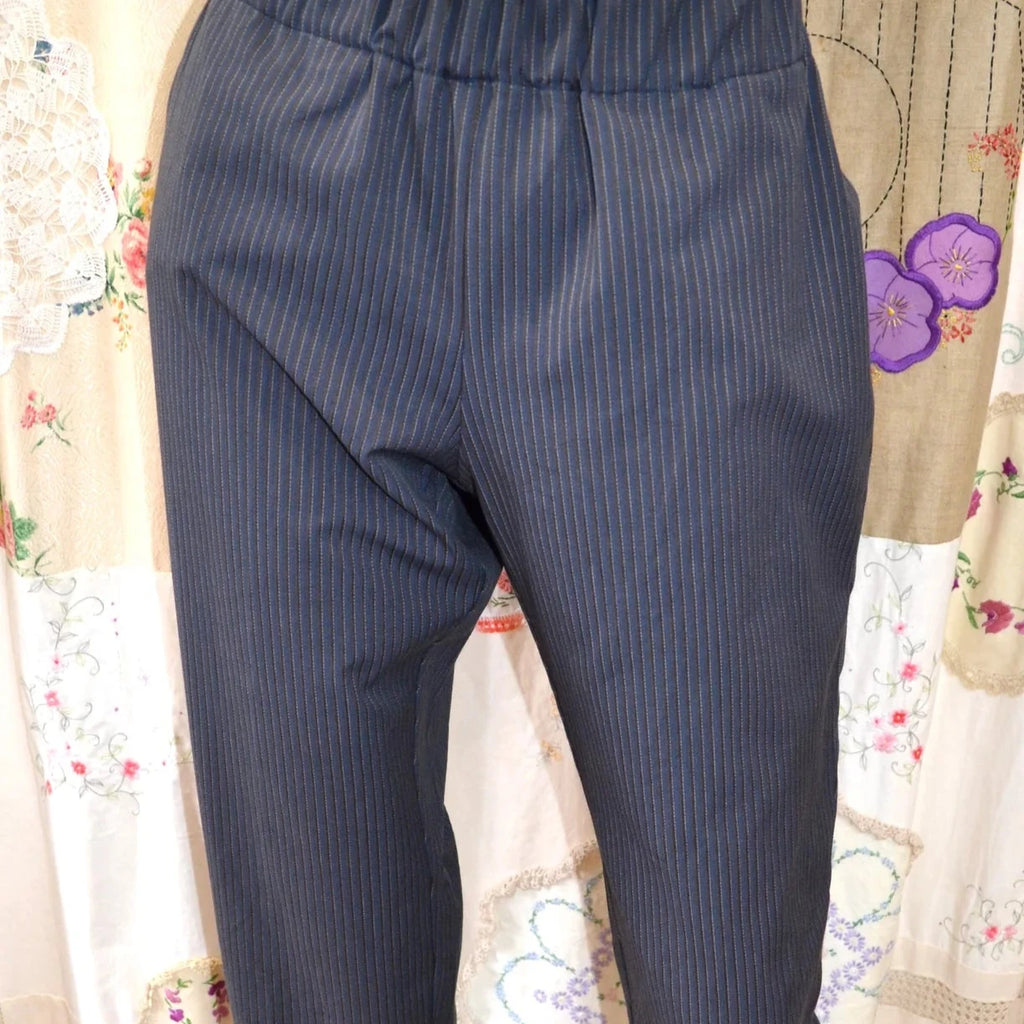 Women's Handmade Slider Pants - Royal Stripe