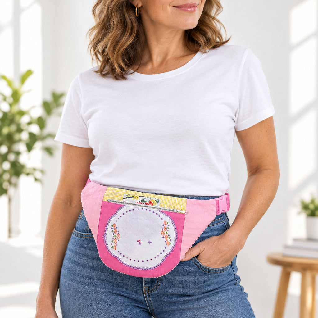 Recycled Sling Bags - Handmade from Recycled Clothing