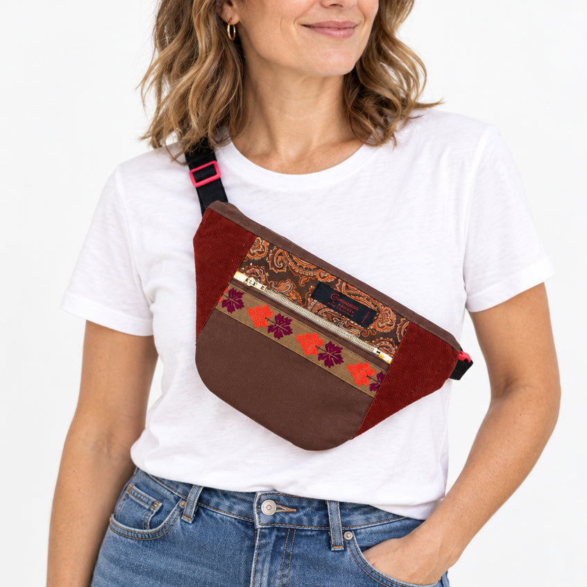 Recycled Sling Bags - Handmade from Recycled Clothing