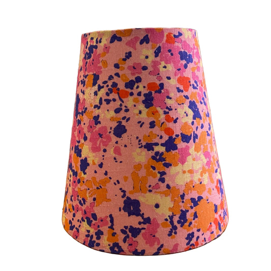 Brass Ornate Table Lamp with Spring Confetti Shade