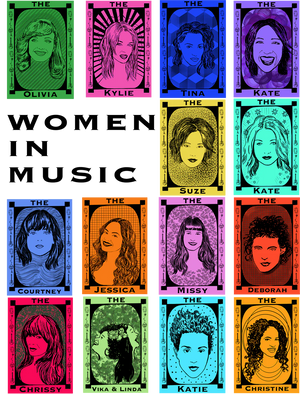 Iconic Women in Music - Tea Towel