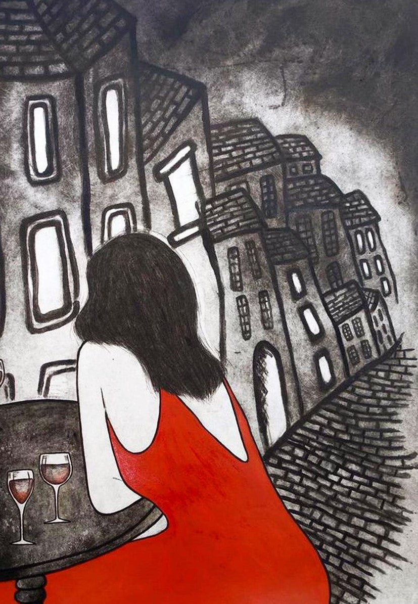 Original Art Print Blank Greeting Cards - individual