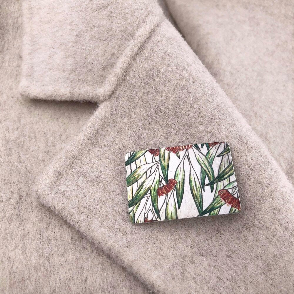 Aluminium Original Art Brooch / Pendant