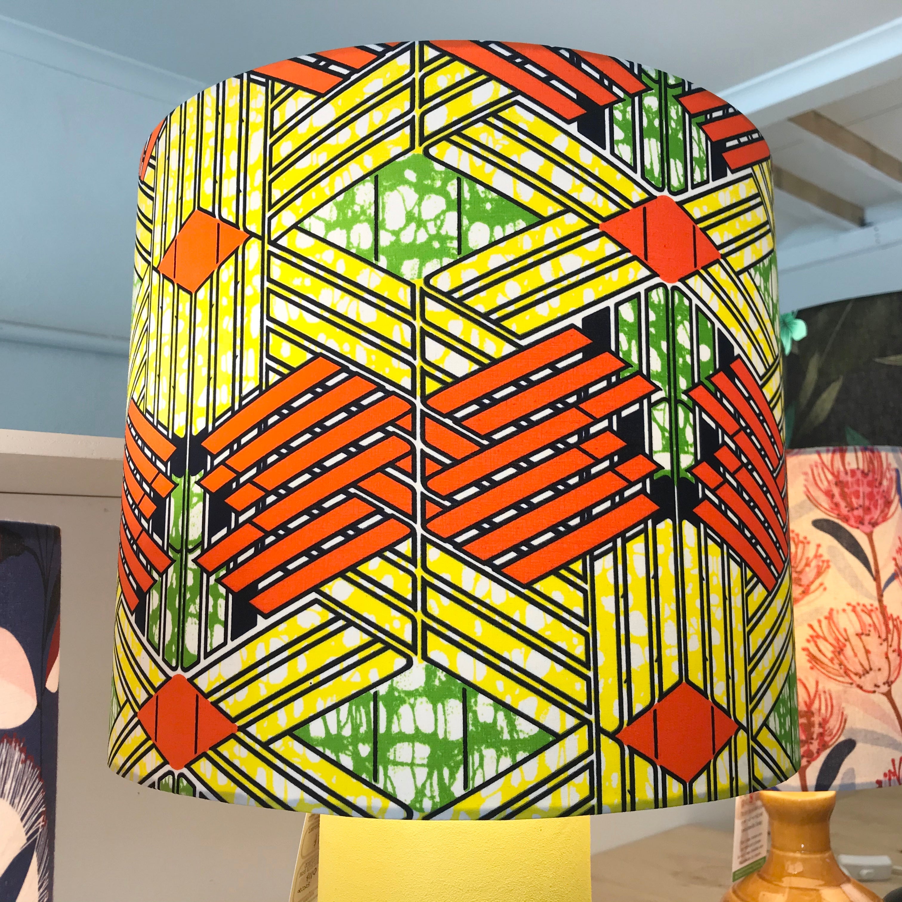 Custom Lamp Shade only - African Wax Weave Print