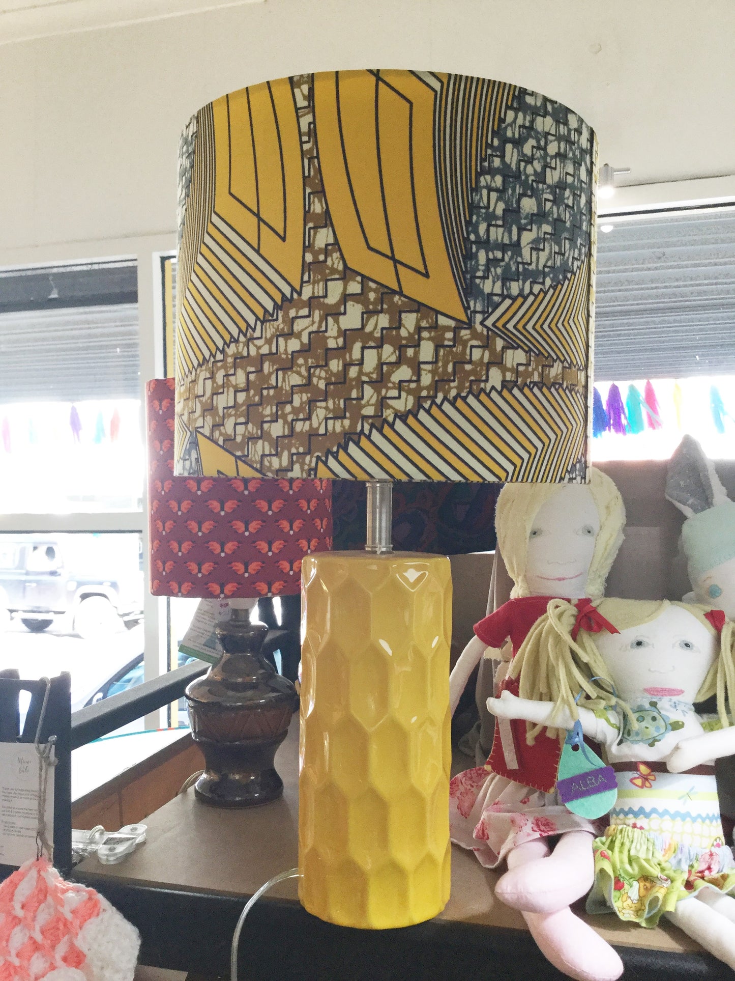 Custom Lamp Shade only - African Wax Yellow