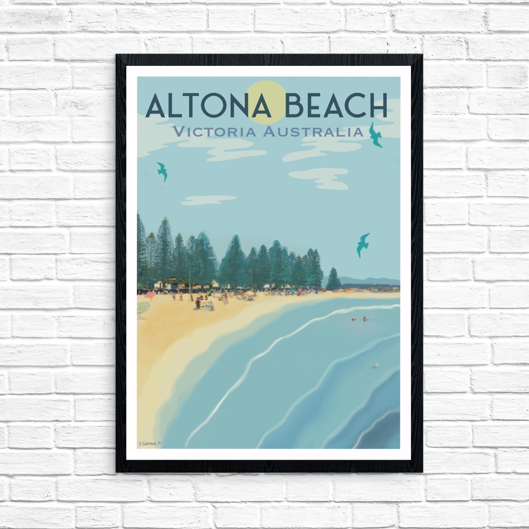 Vintage Poster - Altona Beach