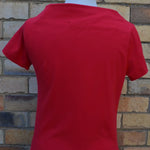 Women's Handmade Cowl Tee - Fire