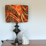 Custom Lamp Shade only - Fiji Orange Tribal