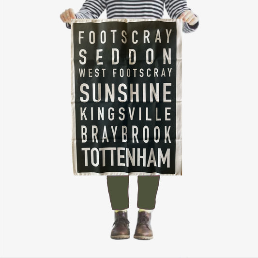 Tea Towel - Footscray Line