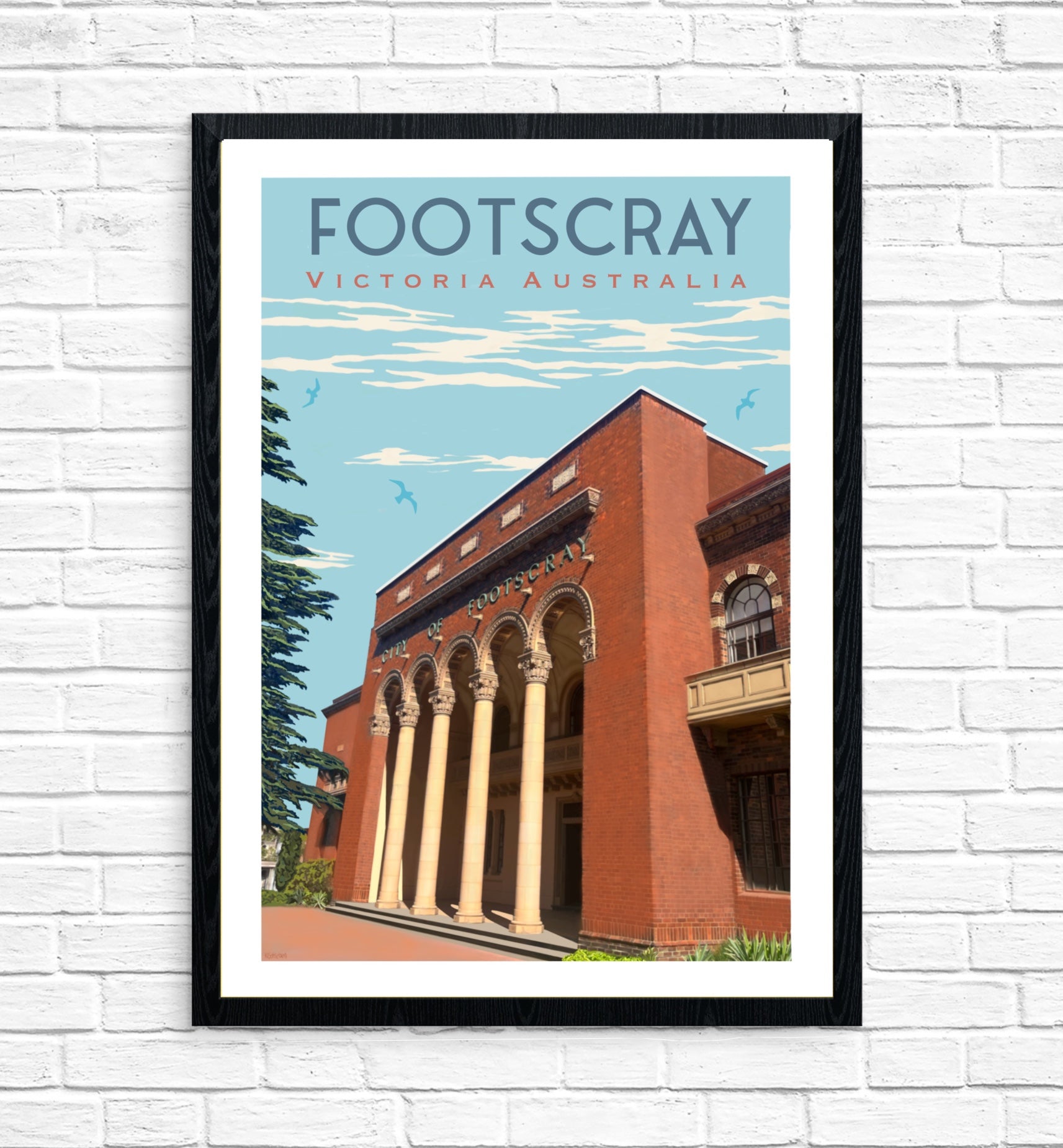 Vintage Poster - Footscray Town Hall