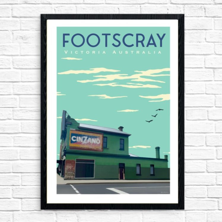 Vintage Poster - Footscray Cinzano Corner