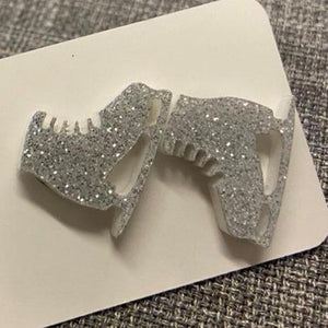 Novelty Studs Earrings - Graphic Acrylic