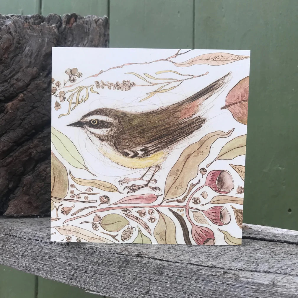 Original Bird Etching Print Greeting Cards with Envelopes