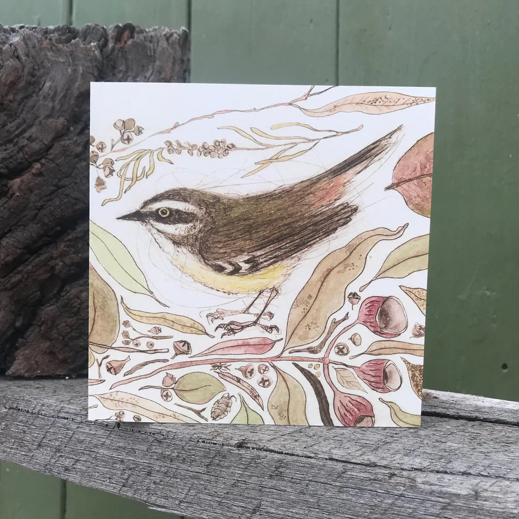 Original Bird Etching Print Greeting Cards with Envelopes
