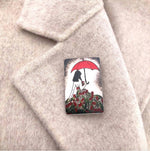 Aluminium Original Art Brooch / Pendant