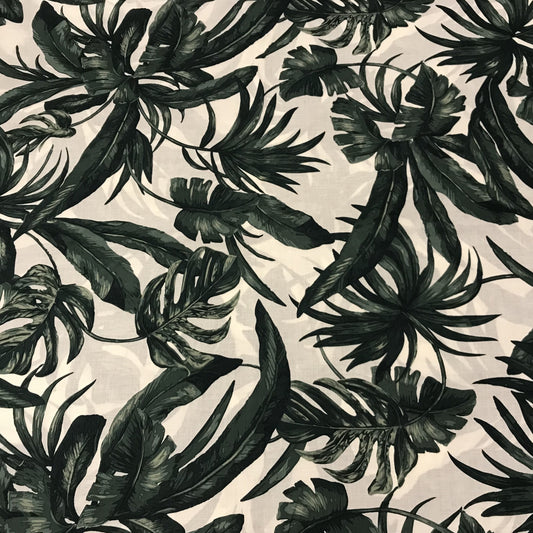 Custom Lamp Shade only - Dark Leaves on White