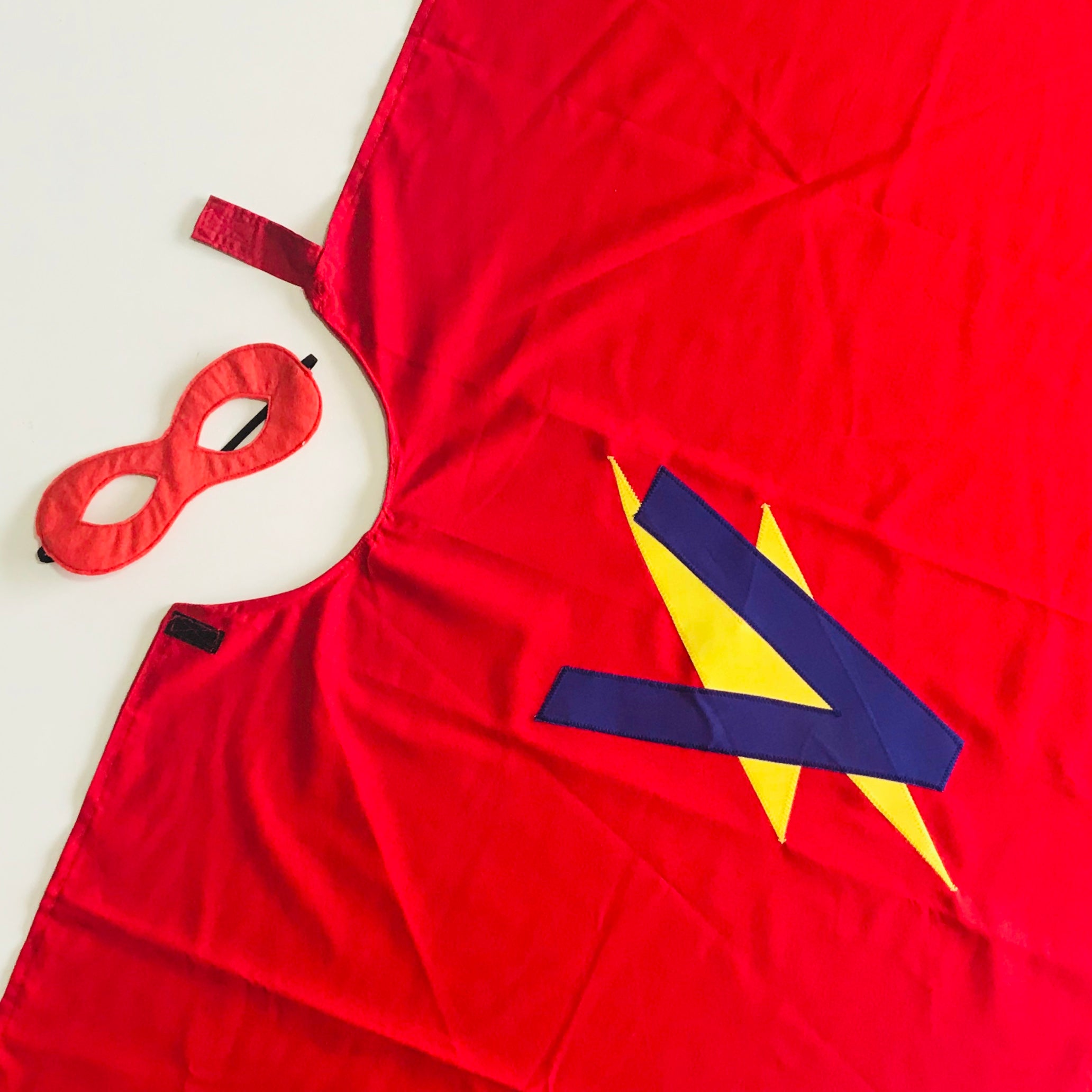Superhero Dress Up Capes, Masks & Cuffs - RED