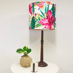 Custom Lamp Shade only - Green Parrots