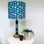 Custom Lamp Shade only - Blue Birds