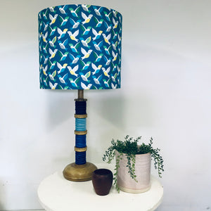 Custom Lamp Shade only - Blue Birds