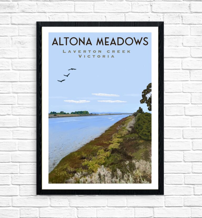 Vintage Poster - Altona Meadows Laverton Creek Vista