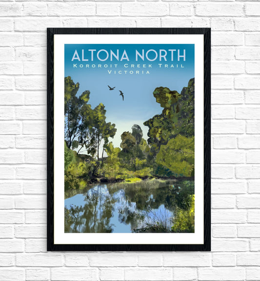 Vintage Poster - Altona North Kororoit Creek Trail