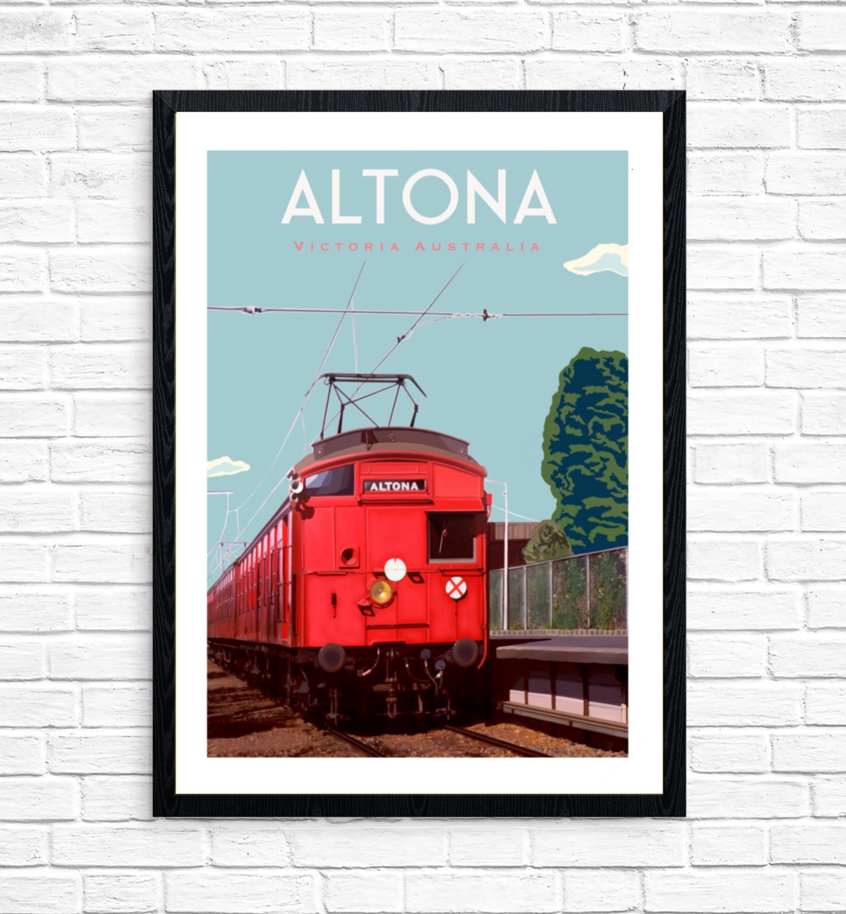 Vintage Poster - Altona Red Rattler