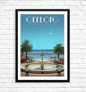 Vintage Poster - Geelong Eastern Beach