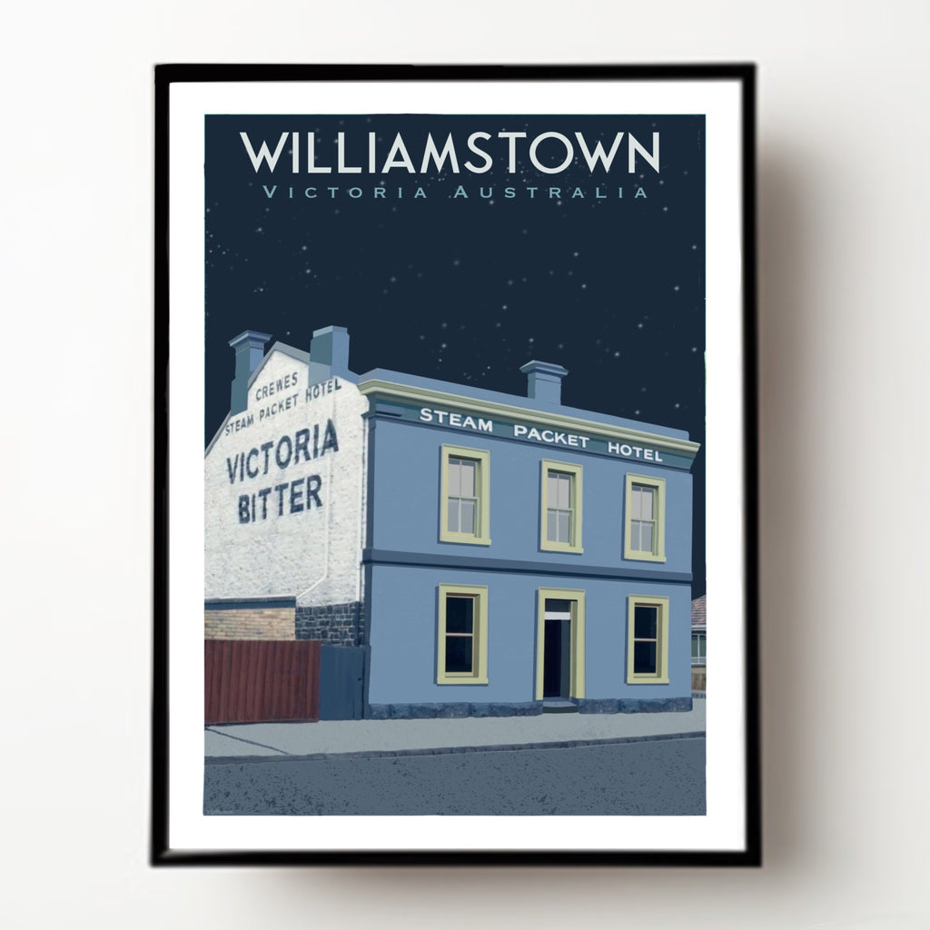 Vintage Poster - Williamstown Steam Packet Night