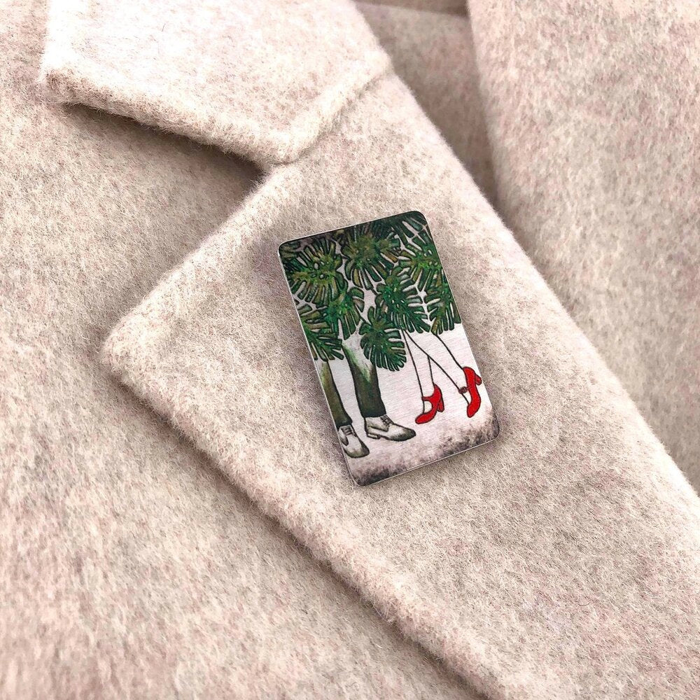 Aluminium Original Art Brooch / Pendant