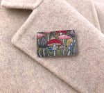 Aluminium Original Art Brooch / Pendant