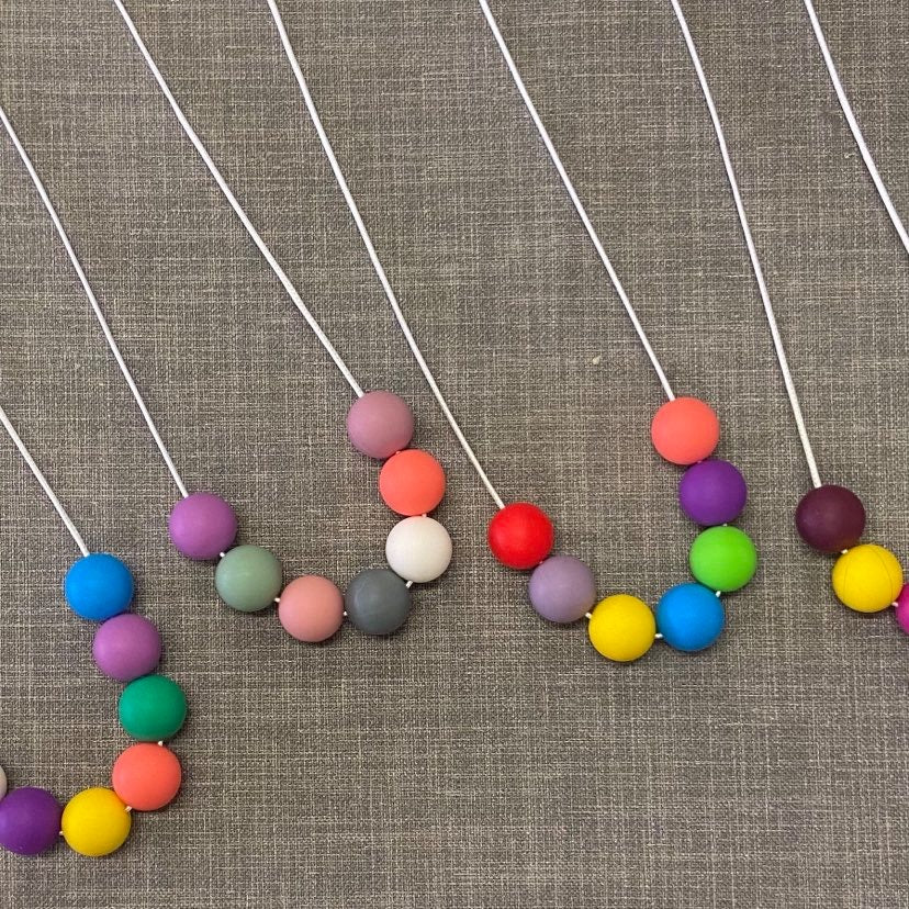 Silicone Necklaces (round beads)
