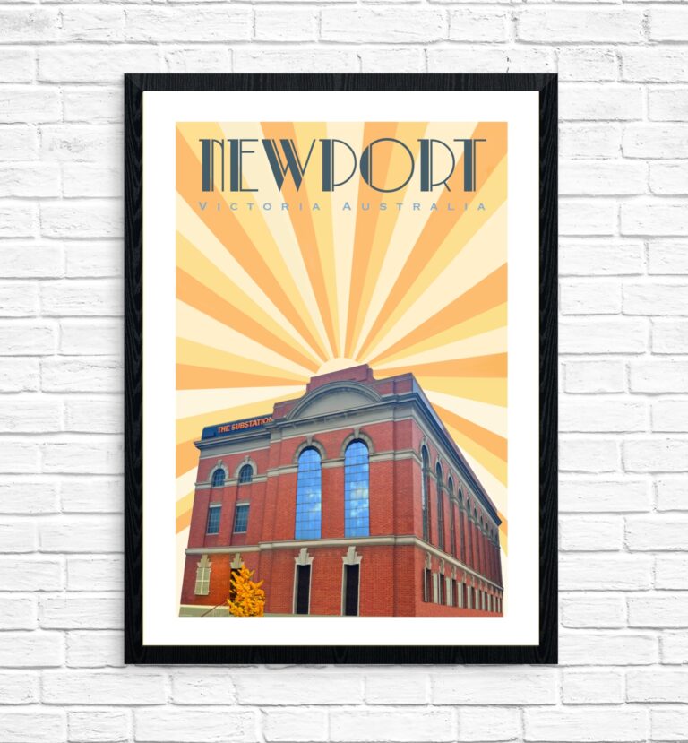 Vintage Poster - Newport Substation Sun