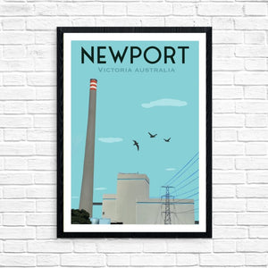 Vintage Poster - Newport Power Station